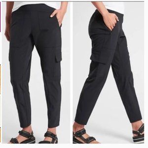 Athleta Chelsea Cargo Pants in Black Sz 8 Tall S/75303
